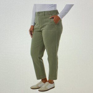 EUC 32 Degrees Cool Women's XXL Olive Green Twill Ankle Pant